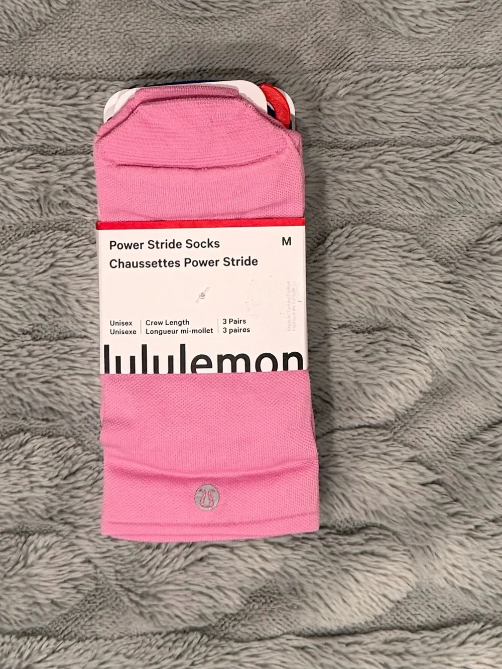 Lululemon Power Stride Crew Socks | Size M | 3 Pairs